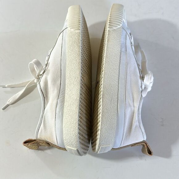 VERONICA BEARD Women's Parise Canvas & Leather Sneakers White Size 9.5 - Picture 5 of 16